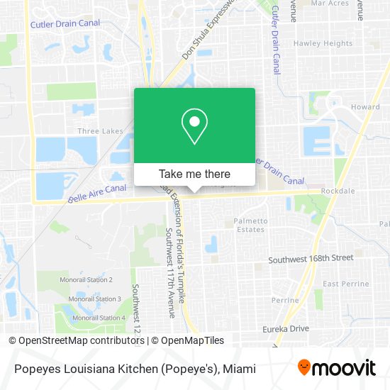 Mapa de Popeyes Louisiana Kitchen (Popeye's)