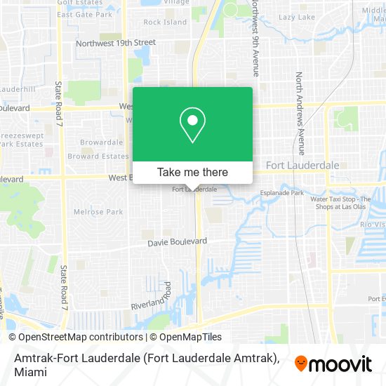 Amtrak-Fort Lauderdale map