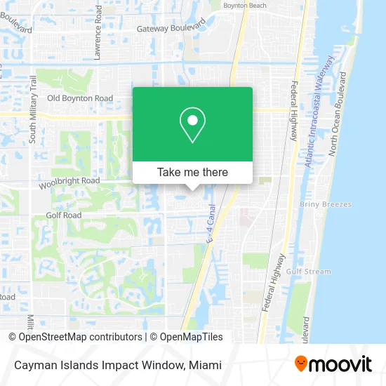 Cayman Islands Impact Window map