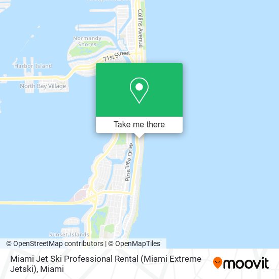 Mapa de Miami Jet Ski Professional Rental (Miami Extreme Jetski)
