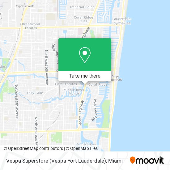 Vespa Superstore (Vespa Fort Lauderdale) map