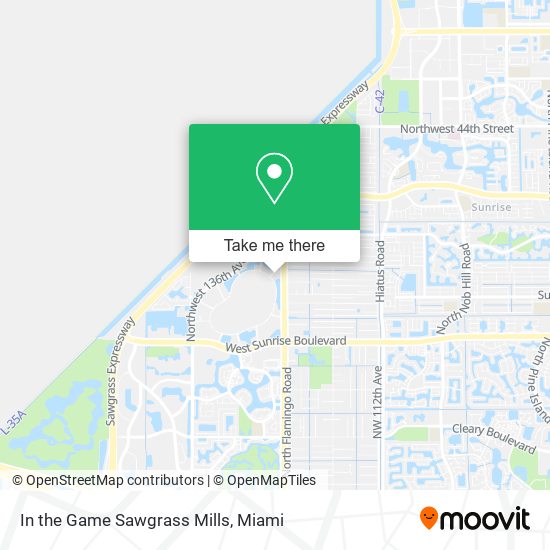 In the Game Sawgrass Mills map