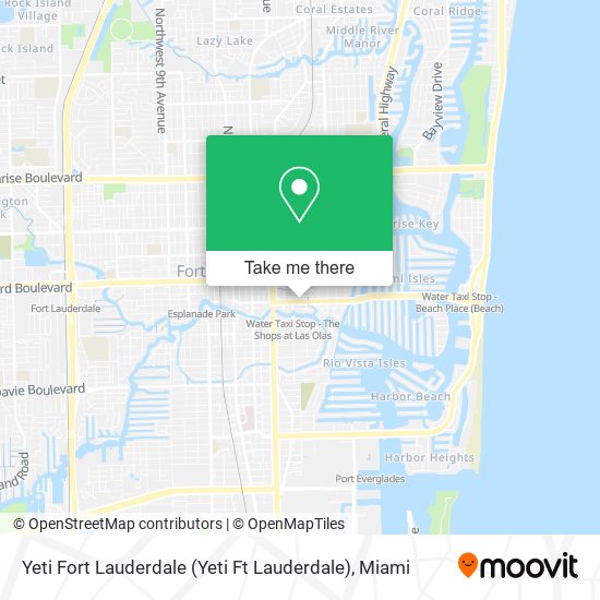 Yeti Fort Lauderdale (Yeti Ft Lauderdale) map