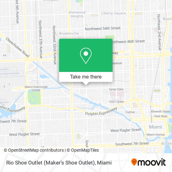 Mapa de Rio Shoe Outlet (Maker's Shoe Outlet)