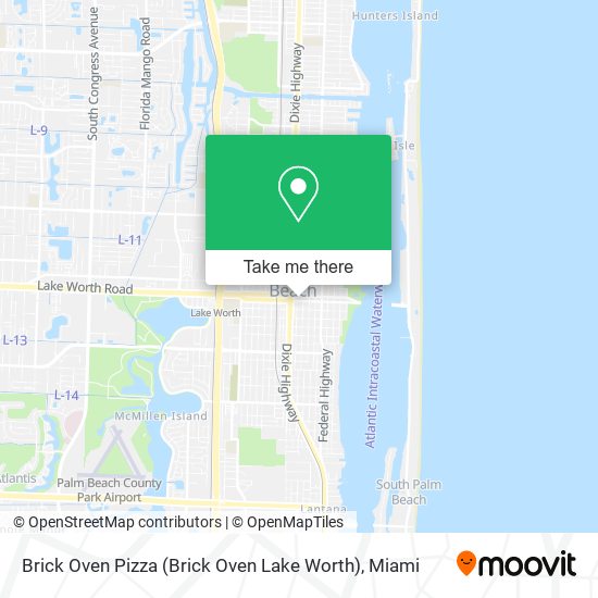 Mapa de Brick Oven Pizza (Brick Oven Lake Worth)