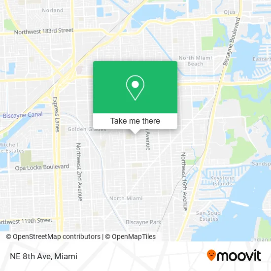 NE 8th Ave map