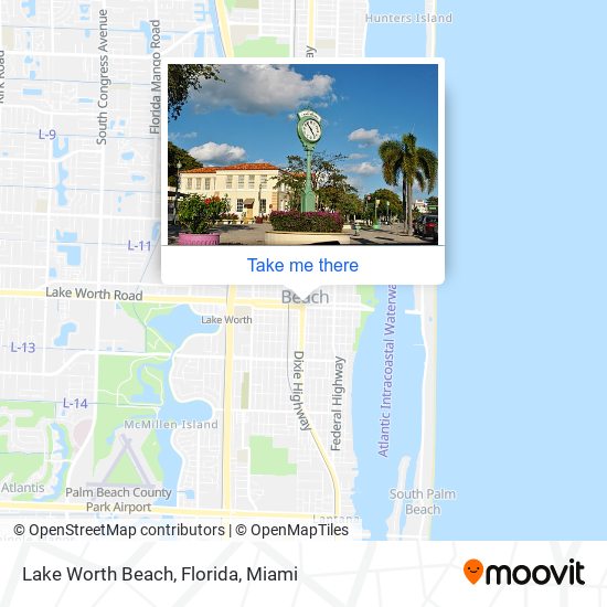 Mapa de Lake Worth Beach, Florida