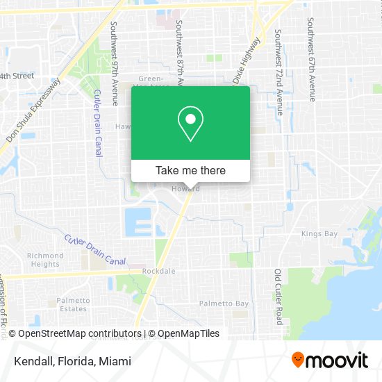 Mapa de Kendall, Florida
