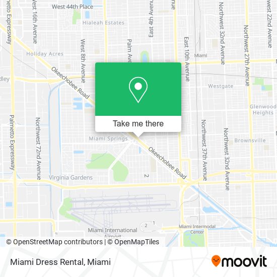 Miami Dress Rental map