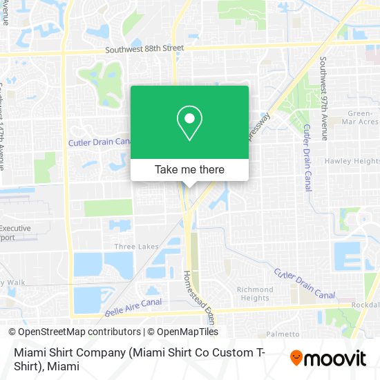 Mapa de Miami Shirt Company (Miami Shirt Co Custom T-Shirt)