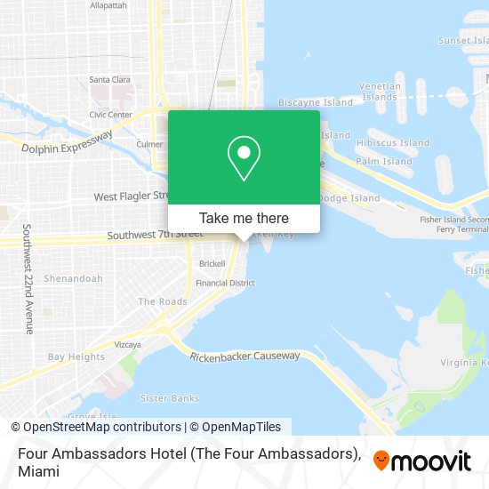 Four Ambassadors Hotel (The Four Ambassadors) map