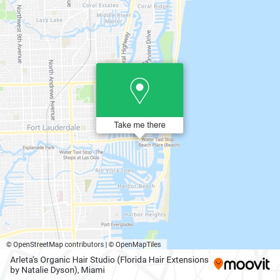 Mapa de Arleta's Organic Hair Studio (Florida Hair Extensions by Natalie Dyson)