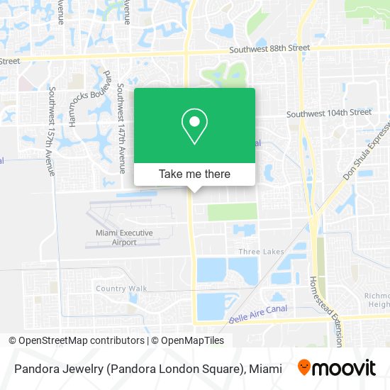 Mapa de Pandora Jewelry (Pandora London Square)