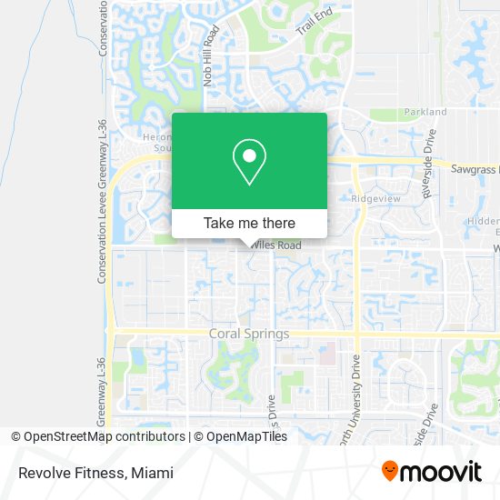 Revolve Fitness map