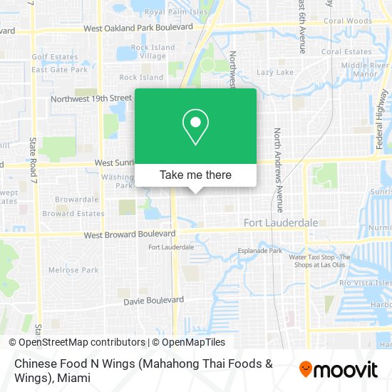 Mapa de Chinese Food N Wings (Mahahong Thai Foods & Wings)