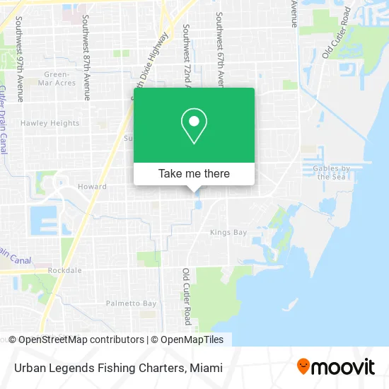Urban Legends Fishing Charters map
