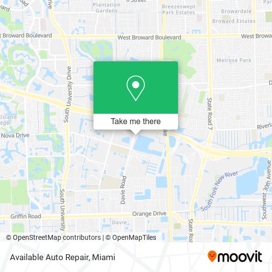 Available Auto Repair map