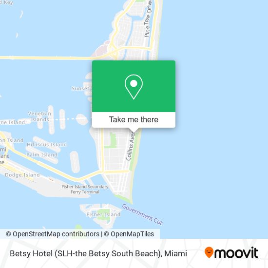 Mapa de Betsy Hotel (SLH-the Betsy South Beach)