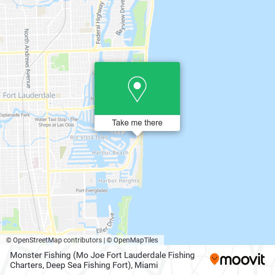Mapa de Monster Fishing (Mo Joe Fort Lauderdale Fishing Charters, Deep Sea Fishing Fort)