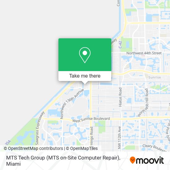 Mapa de MTS Tech Group (MTS on-Site Computer Repair)