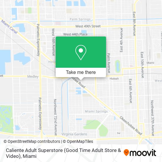 Caliente Adult Superstore (Good Time Adult Store & Video) map