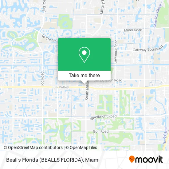 Beall's Florida (BEALLS FLORIDA) map
