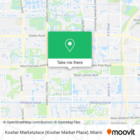 Mapa de Kosher Marketplace (Kosher Market Place)