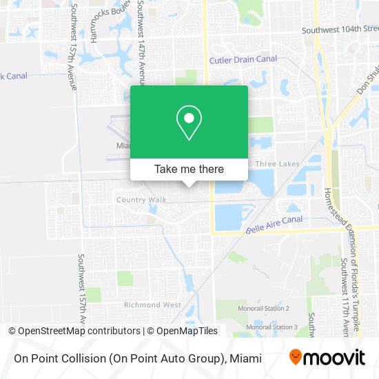 On Point Collision (On Point Auto Group) map