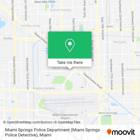 Mapa de Miami Springs Police Department