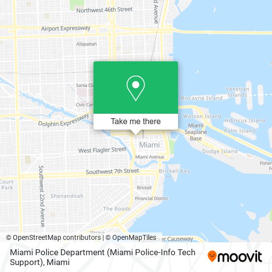 Mapa de Miami Police Department (Miami Police-Info Tech Support)