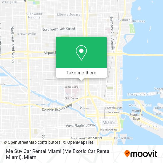 Me Suv Car Rental Miami map