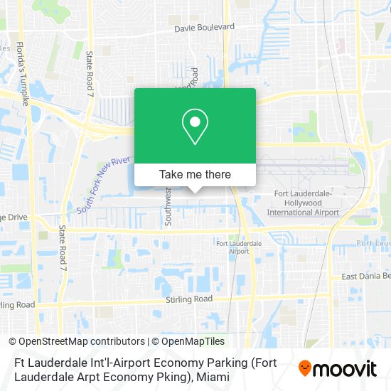 Mapa de Ft Lauderdale Int'l-Airport Economy Parking (Fort Lauderdale Arpt Economy Pking)