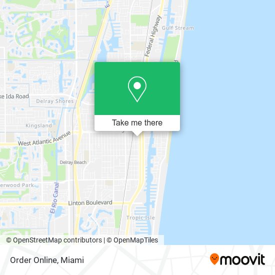 Order Online map