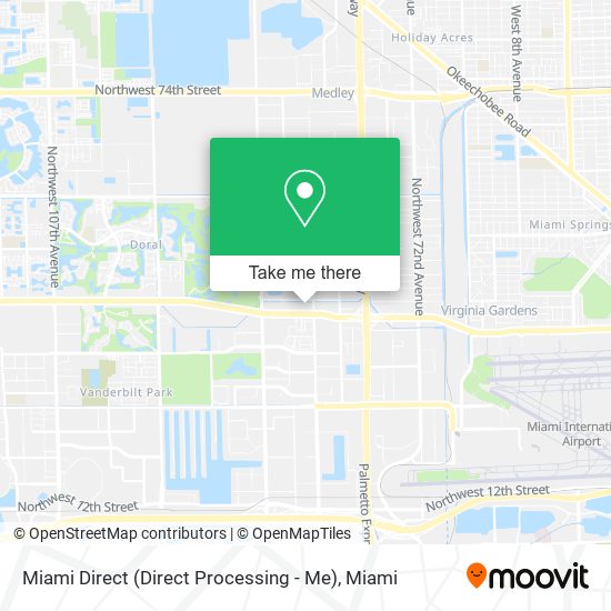 Miami Direct (Direct Processing - Me) map