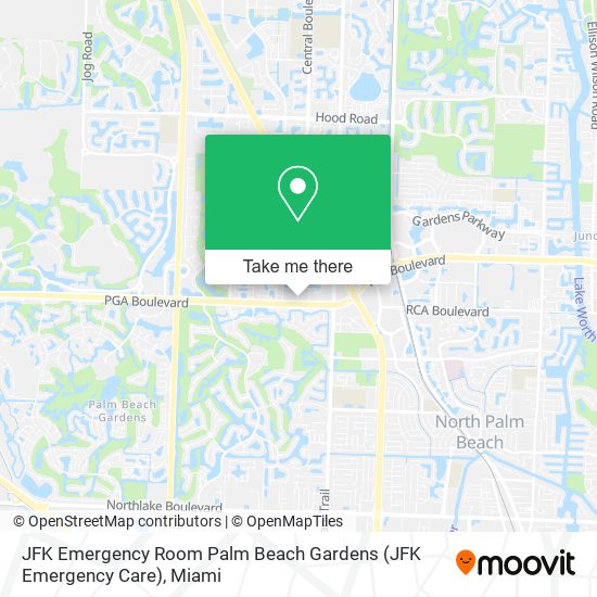 JFK Emergency Room Palm Beach Gardens (JFK Emergency Care) map