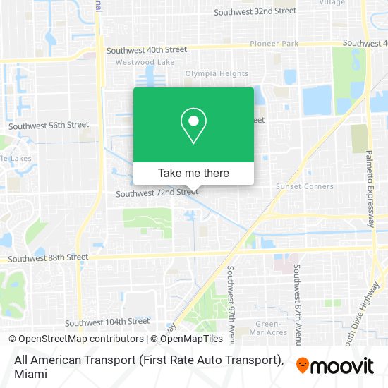 Mapa de All American Transport (First Rate Auto Transport)