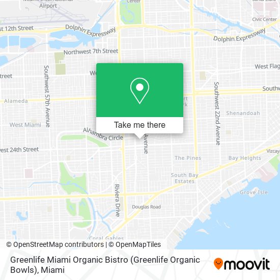 Mapa de Greenlife Miami Organic Bistro (Greenlife Organic Bowls)