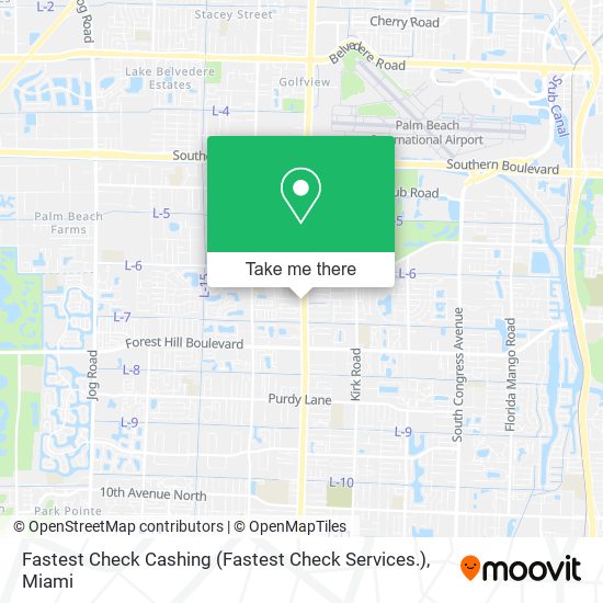 Fastest Check Cashing (Fastest Check Services.) map