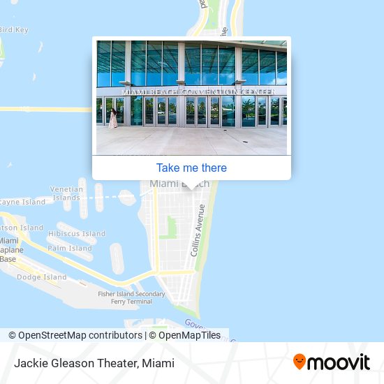 Jackie Gleason Theater map