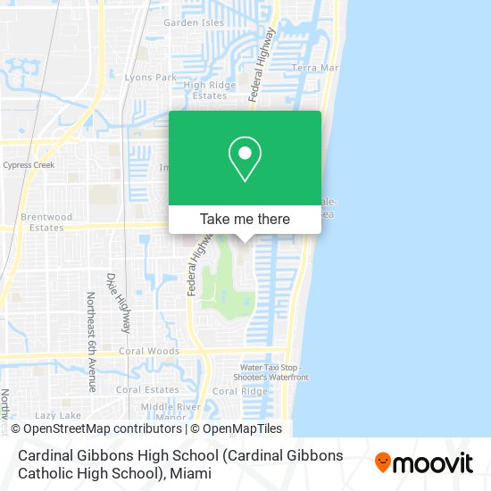Mapa de Cardinal Gibbons High School
