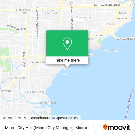Mapa de Miami City Hall (Miami City Manager)