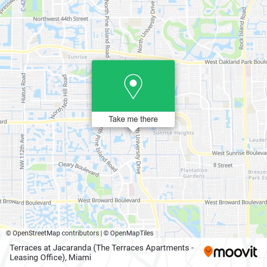 Mapa de Terraces at Jacaranda (The Terraces Apartments - Leasing Office)