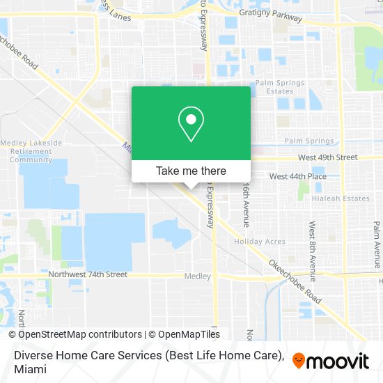 Mapa de Diverse Home Care Services (Best Life Home Care)