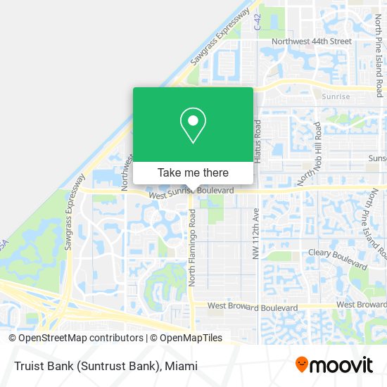 Mapa de Truist Bank (Suntrust Bank)