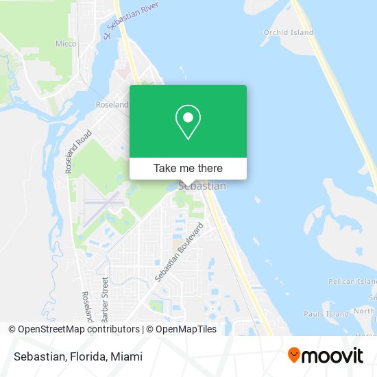 Mapa de Sebastian, Florida