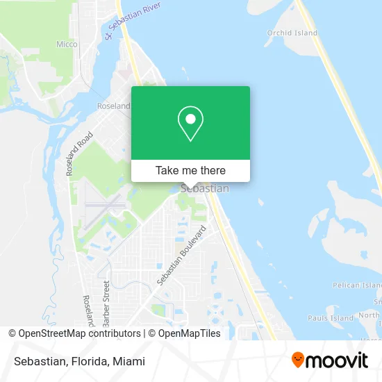 Sebastian, Florida map