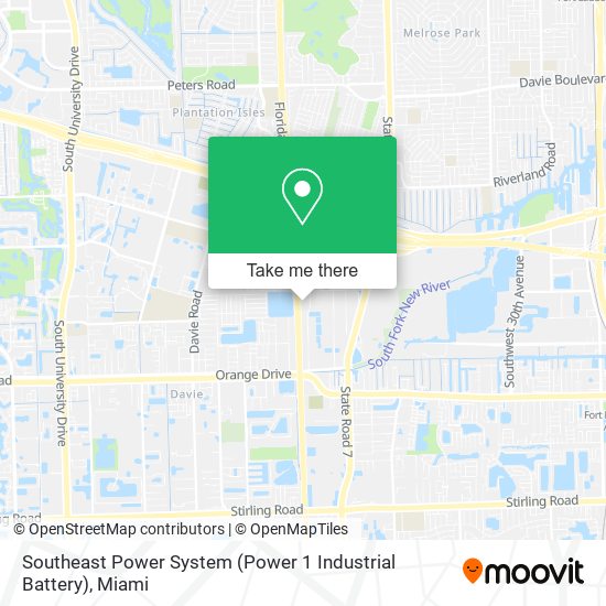 Southeast Power System (Power 1 Industrial Battery) map