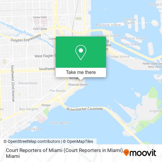 Mapa de Court Reporters of Miami
