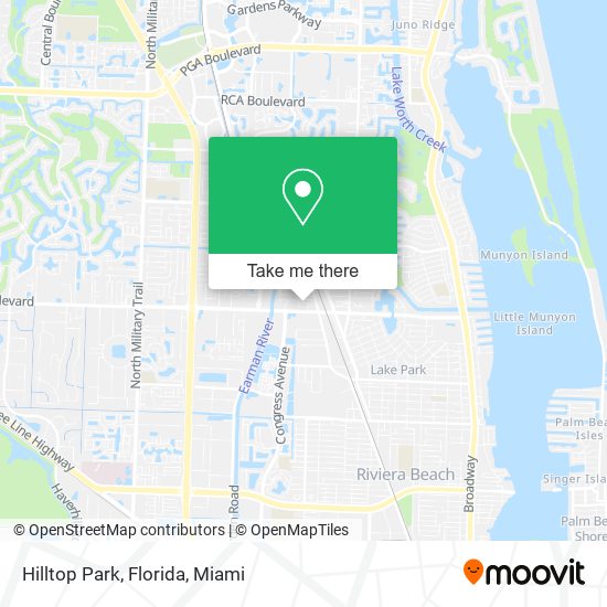 Mapa de Hilltop Park, Florida