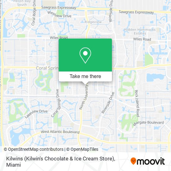 Mapa de Kilwins (Kilwin's Chocolate & Ice Cream Store)